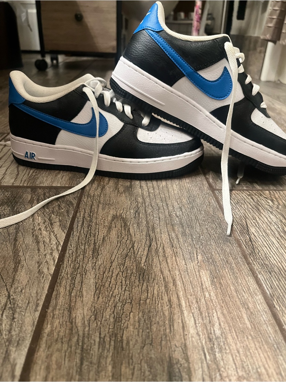 Big-Kids Black & Blue Low-Top Dunk Sneakers - Classic Sport Style